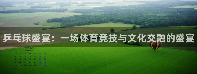  意昂2登录入口：乒乓球盛宴：一场体育竞技与文化交融的盛宴