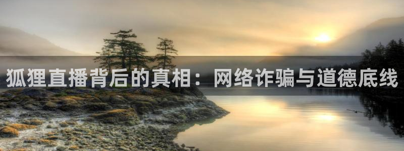 鲸鱼体育赛事直播：狐狸直播背后的真相：网络诈骗与道德底线